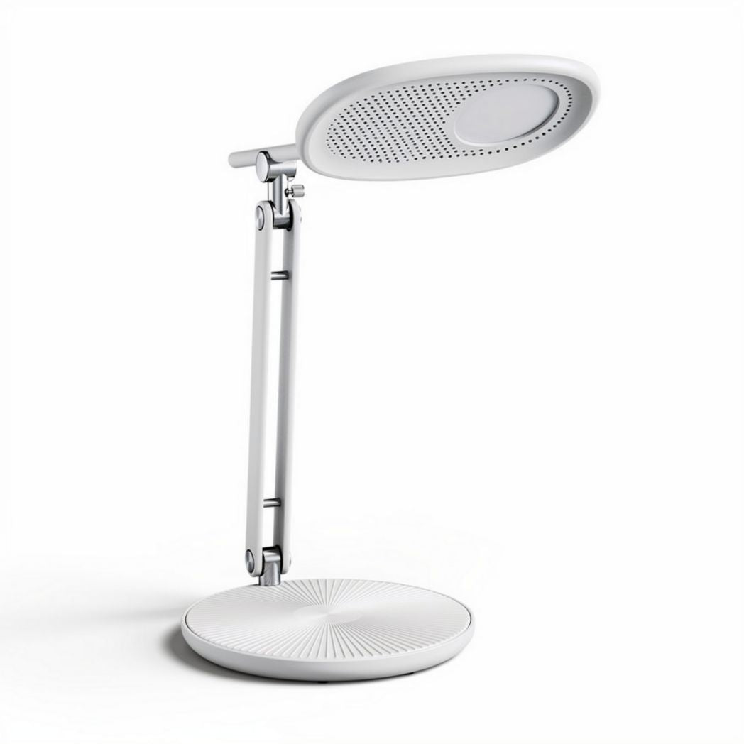 Schreibtischlampe mit einem flexiblen arm und einem weißen design 30 x 20 x 45cm